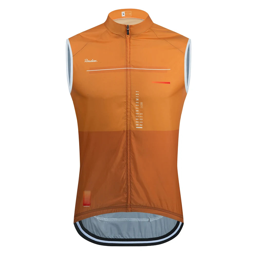 Raudax – Chaleco de ciclismo sin mangas para hombre, de malla, camiseta interior, cortavientos, ropa de ciclismo, chaleco de moto