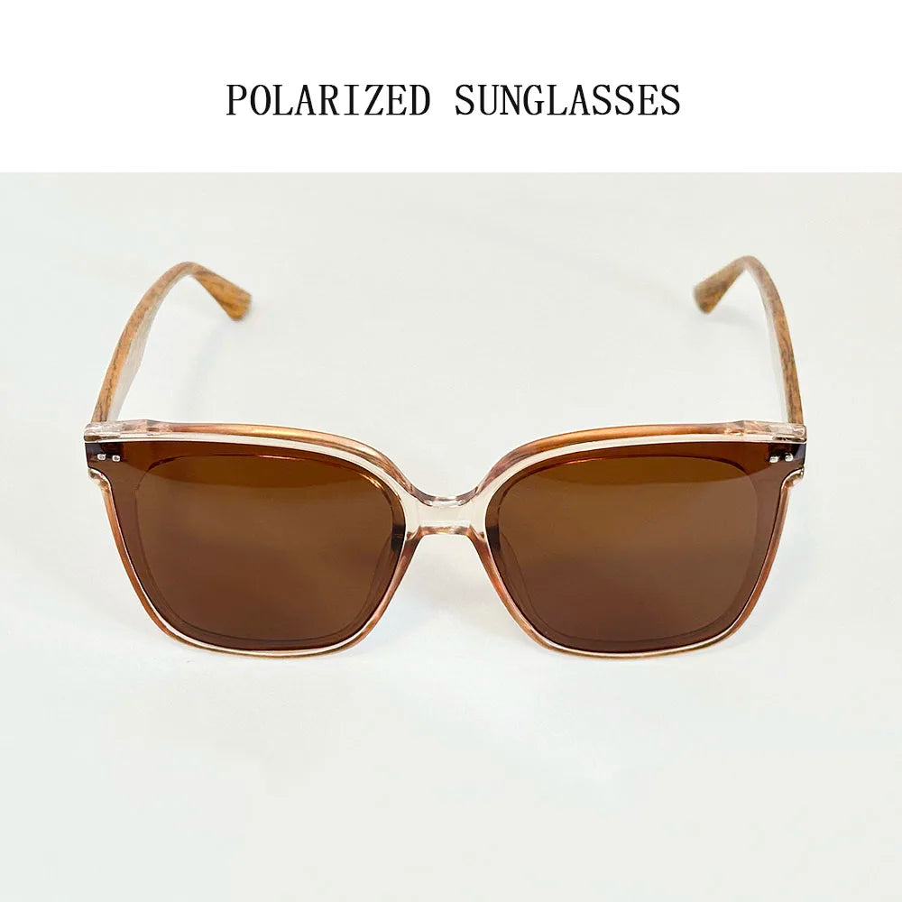 Lunettes de soleil polarisées œil de chat pour femmes — rétro, surdimensionné, carré, mode
