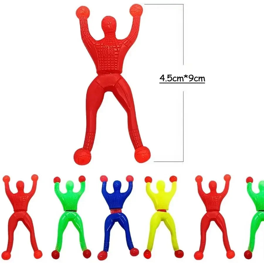 10/100 pièces nouveauté collant mur grimpeur hommes enfants garçon fête d'anniversaire faveurs fournitures Pinata remplissage traiter sac cadeaux