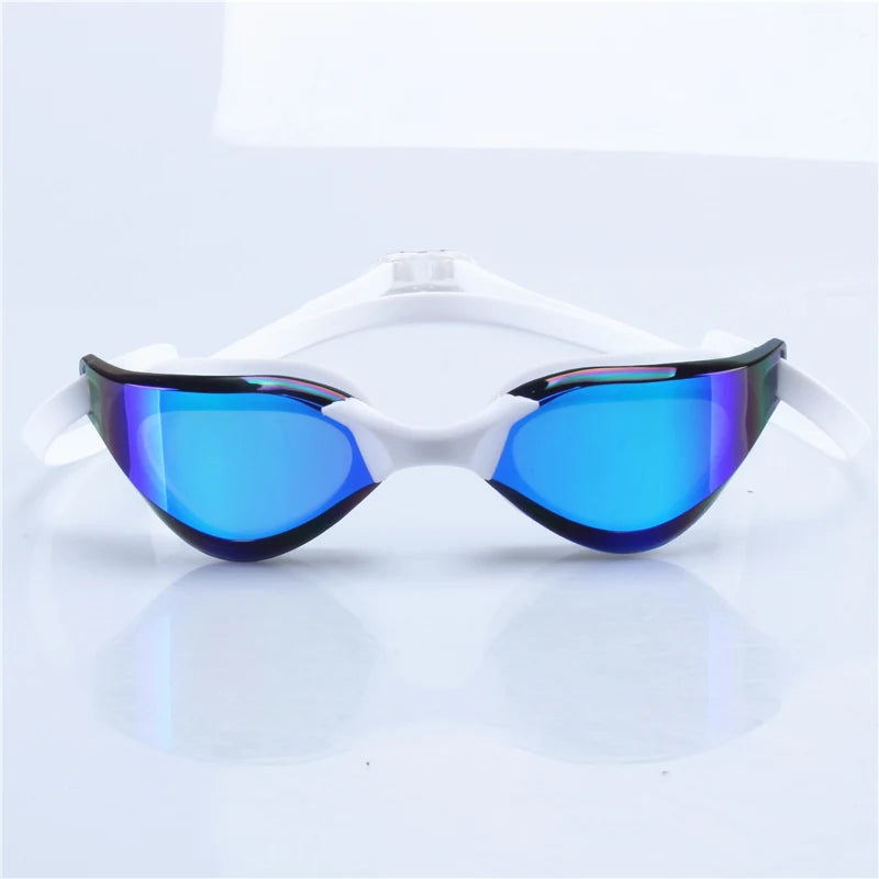 Professional Anti-Fog, Electroplated, Waterproof Silicone Swimming Goggles