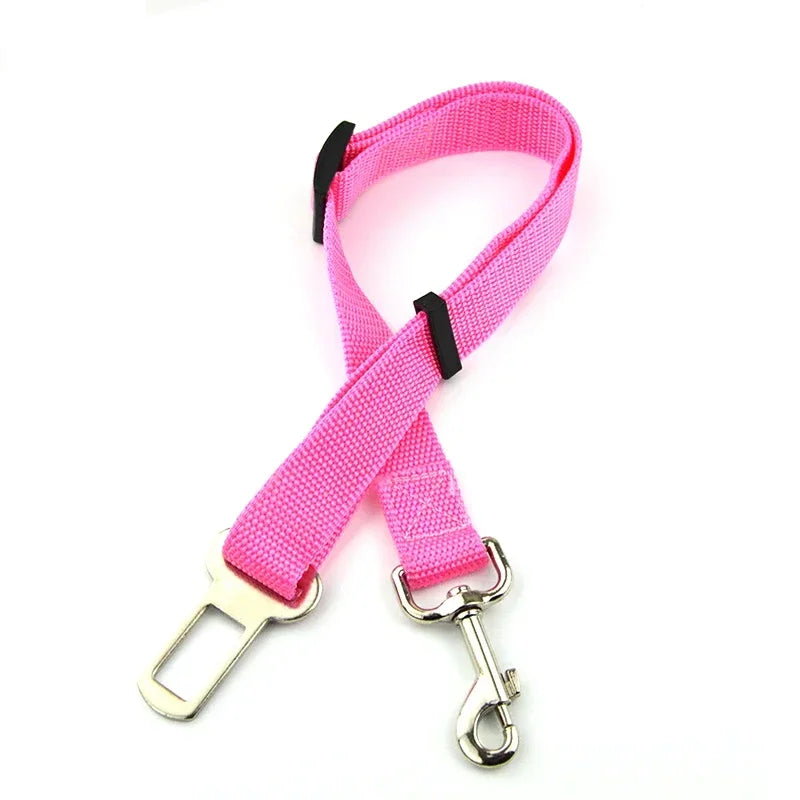 Cinturón de seguridad ajustable para mascotas, gatos, perros, asiento de seguridad para mascotas, vehículo, arnés para perros, Clip de plomo, palanca de seguridad, tracción, collares para perros, accesorios para c