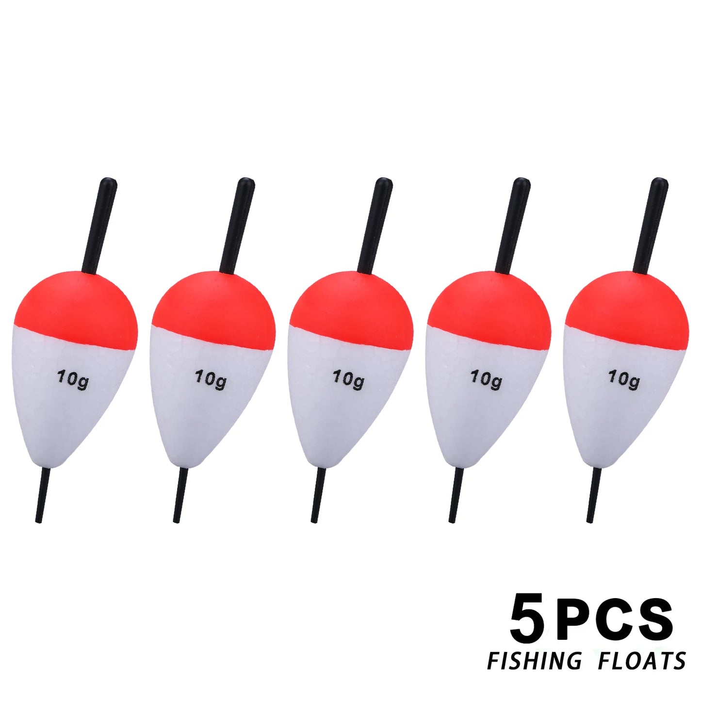Sougayilang Kit de flotadores de pesca de 5/8 piezas, material EVA, accesorios de boya vertical profesional, flotador de pesca