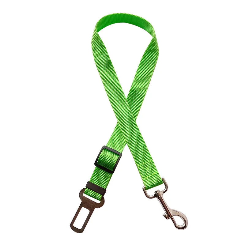 Accesorios ajustables para perros, cinturón de seguridad para mascotas, gatos, perros, asiento para mascotas, arnés de vehículo, clip de plomo, palanca de seguridad, collares de tracción para perros