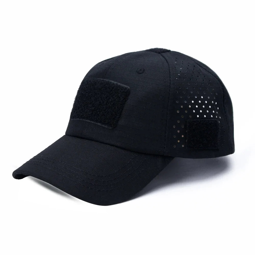 Casquette de baseball camouflage respirante, chapeau de protection solaire pour sports de plein air, chasse, randonnée, camping, pêche