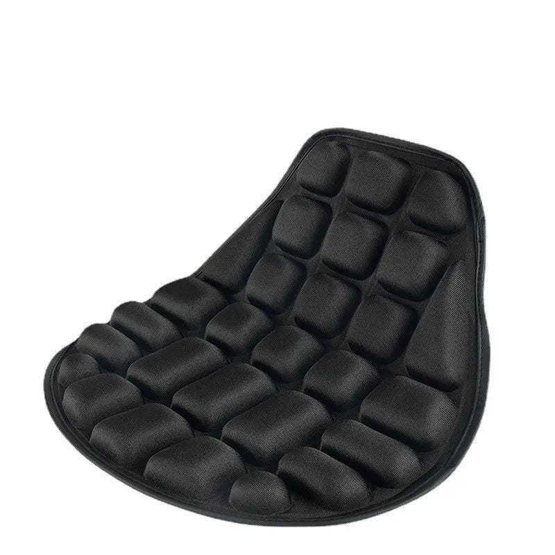 Coussin de Siège Moto 3D en Mousse Noire — Confort & Antidérapant