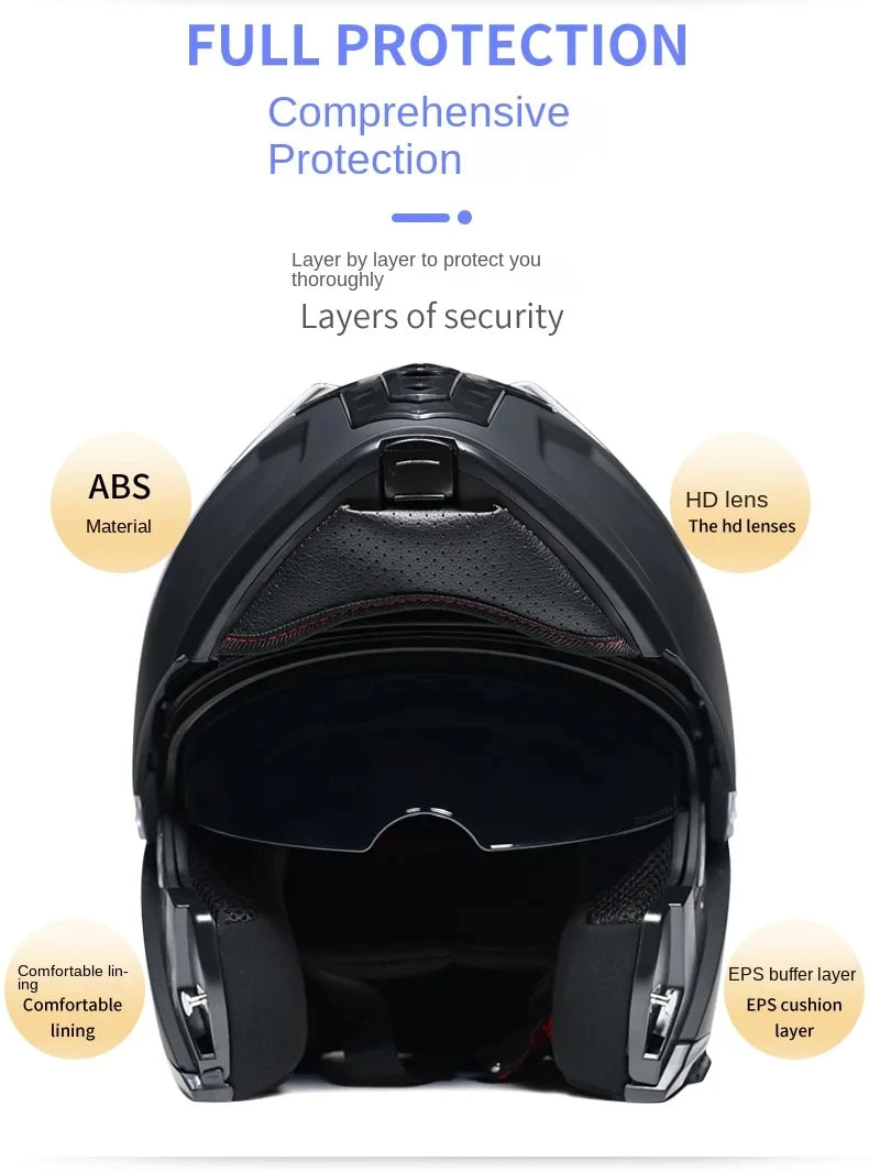 Casque de moto intégral ORZ-B08A, motif Mecha brillant, casque de course, casque de sécurité certifié DOT de Style italien avec Vi teinté