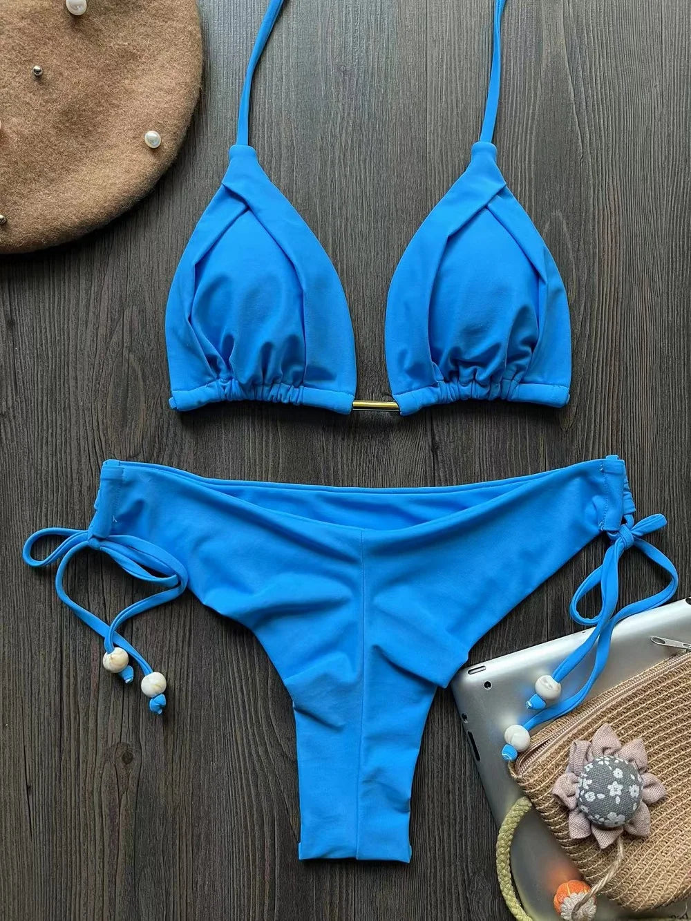 RUOTONGSEPT 2025 nouveau Sexy 13 couleurs Triangle maillot de bain pour femmes brésilien Bikinis maillots de bain Push Up maillot de bain plage Bikini ensemble