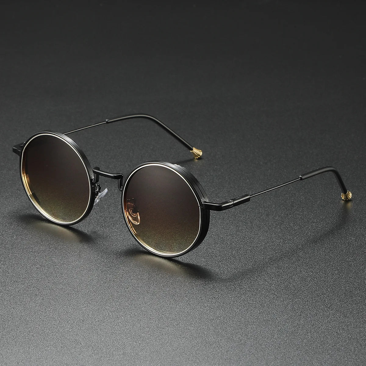 2025 New Round Sunglasses Men Women Vintage Designer Sunglasses UV400 Punk Eyewear Men's Sunglasses
