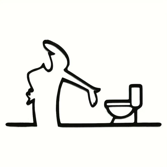 Decoración de pared moderna para baño, marco negro, de alta calidad, con orificios, fácil de instalar