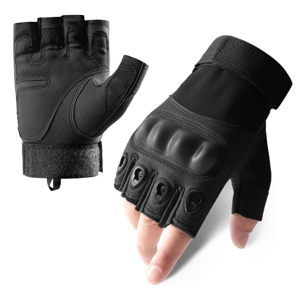 Gants tactiques d'extérieur gants de Moto demi-doigt militaire hommes femmes Combat tir chasse Fitness gants Luva Moto