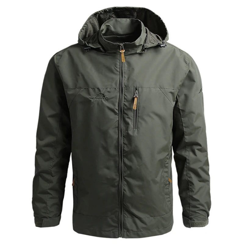 Vestes coupe-vent imperméables pour hommes et femmes, veste tactique décontractée pour randonnée, multi-poches, à capuche, pour la pêche