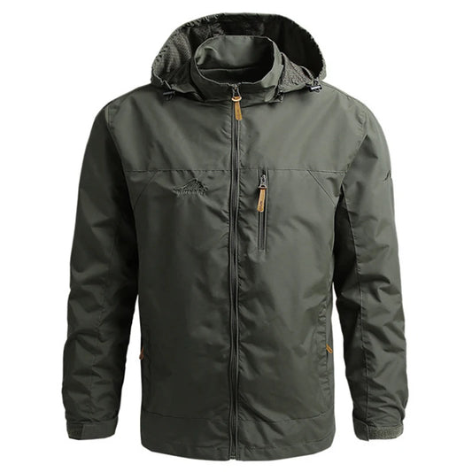 Vestes coupe-vent imperméables pour hommes et femmes, veste tactique décontractée pour randonnée, multi-poches, à capuche, pour la pêche