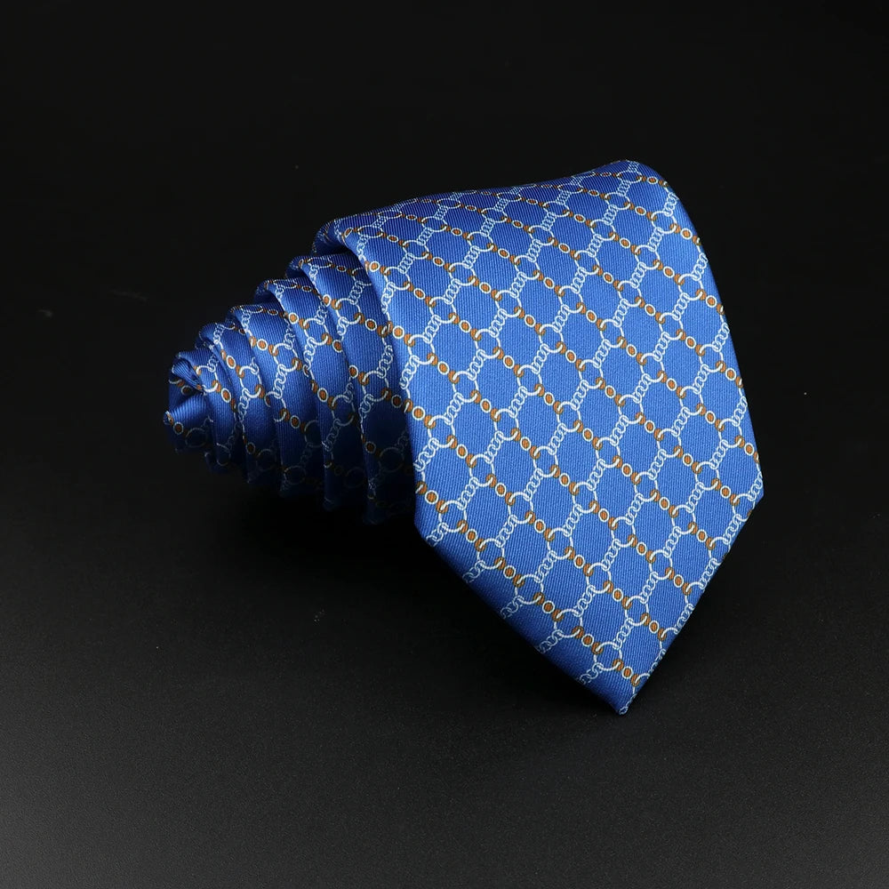 51 Styles Men's Silk Ties Jacquard Striped Plaid Floral Tie Accessories Daily Wear Shirt Suit Necktie Wedding Party Gift