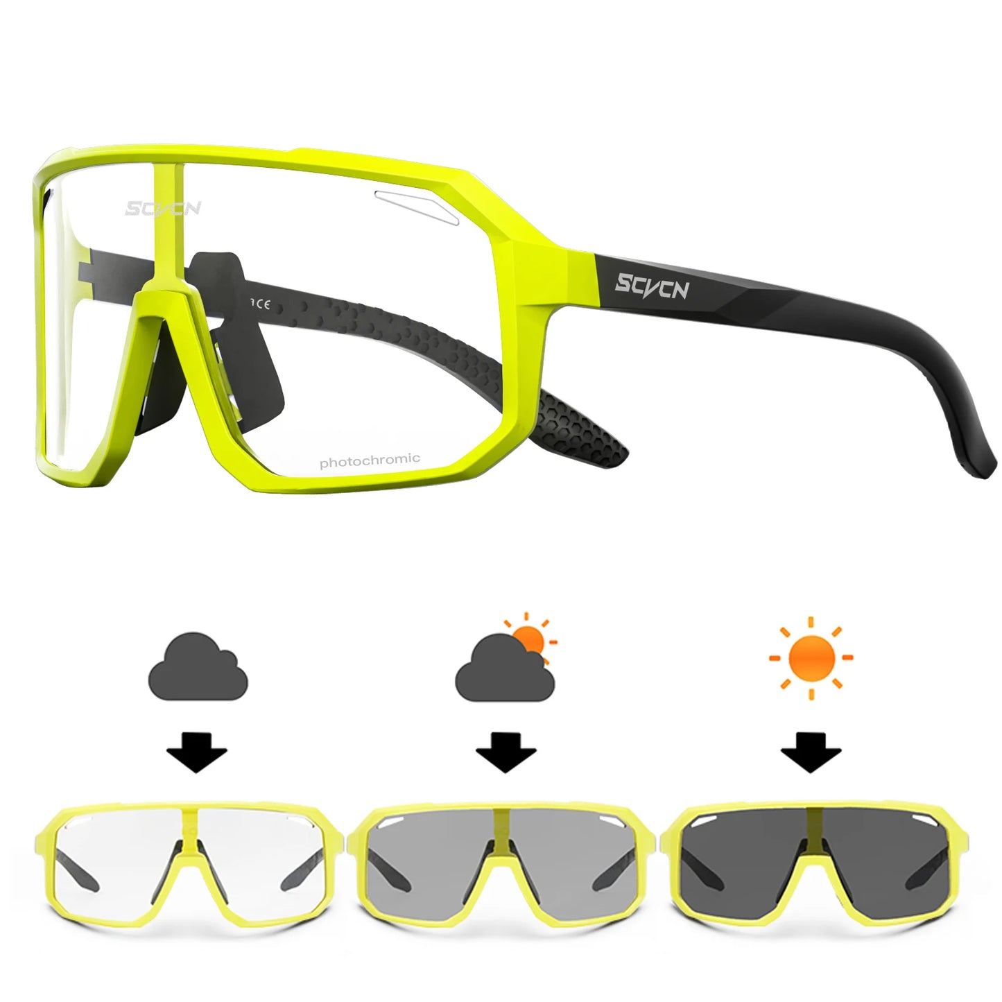 SCVCN Cycling Glasses MTB for Men Women Outdoor Sports Running Driving UV400 Sunglasses Road Racing Bicycle Cycling Eyewear