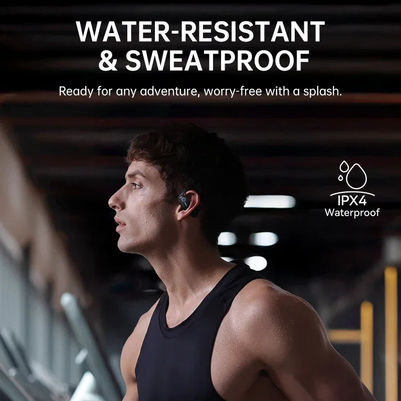 Écouteurs Sans Fil Sport Oreille Ouverte Bluetooth 5.4 — Crochets, Grandes Basses, 60h