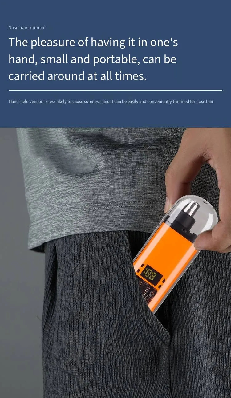 Tondeuse à poils de nez tondeuse Portable pour le nez Mini tondeuse à cheveux de nez et d'oreille tondeuse de nez Portable tondeuse Rechargeable pour homme