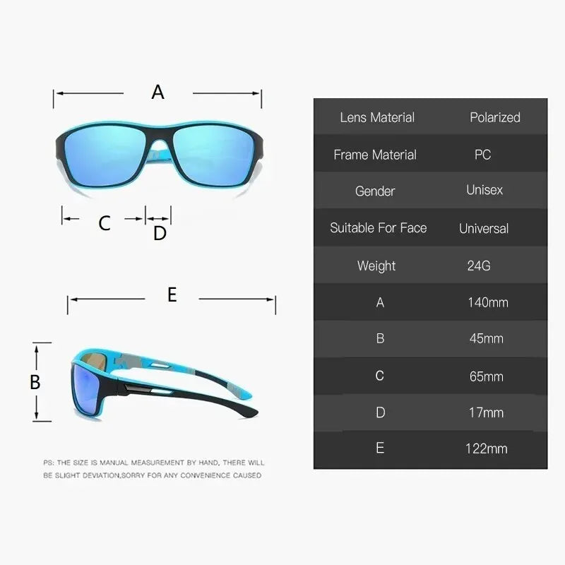 Classic Polarized Sunglasses for Outdoor Sports for Men and Women, Cycling, Climbing, Skiing, Fishing, Driving, Vintage Sunglasses, UV400