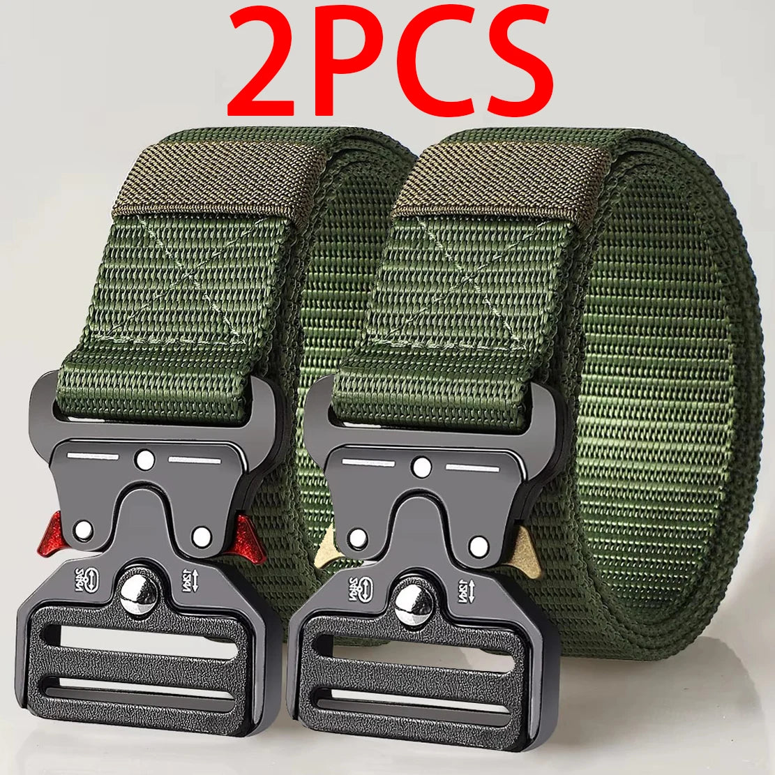 Cinturones tácticos multiusos para hombre – Diseño duradero y ajustable – Para amantes de los deportes al aire libre, combina con pantalones vaqueros, para hombres y mujeres