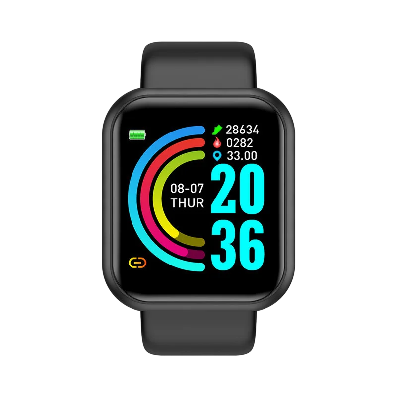 Sport Mode Smartwatches Multi-function Bracelet USB Plug-in Charging Women Fitness Men Smartwatch for Android Phone