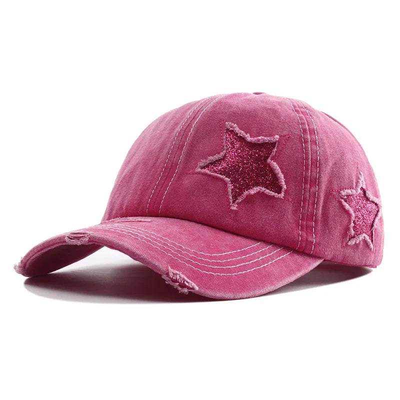 Gorra de béisbol con cola de caballo para mujer, sombrero de Hip Hop ajustable, nueva colección 2024