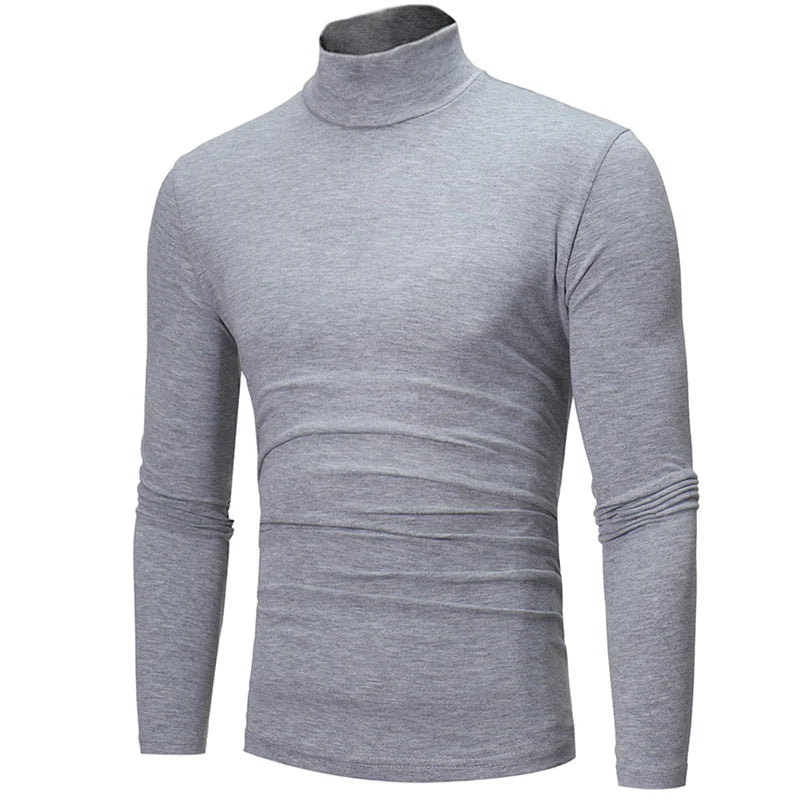 Sous-Vêtement Thermique Col Haut Homme — Mince Manches Longues Hiver Automne
