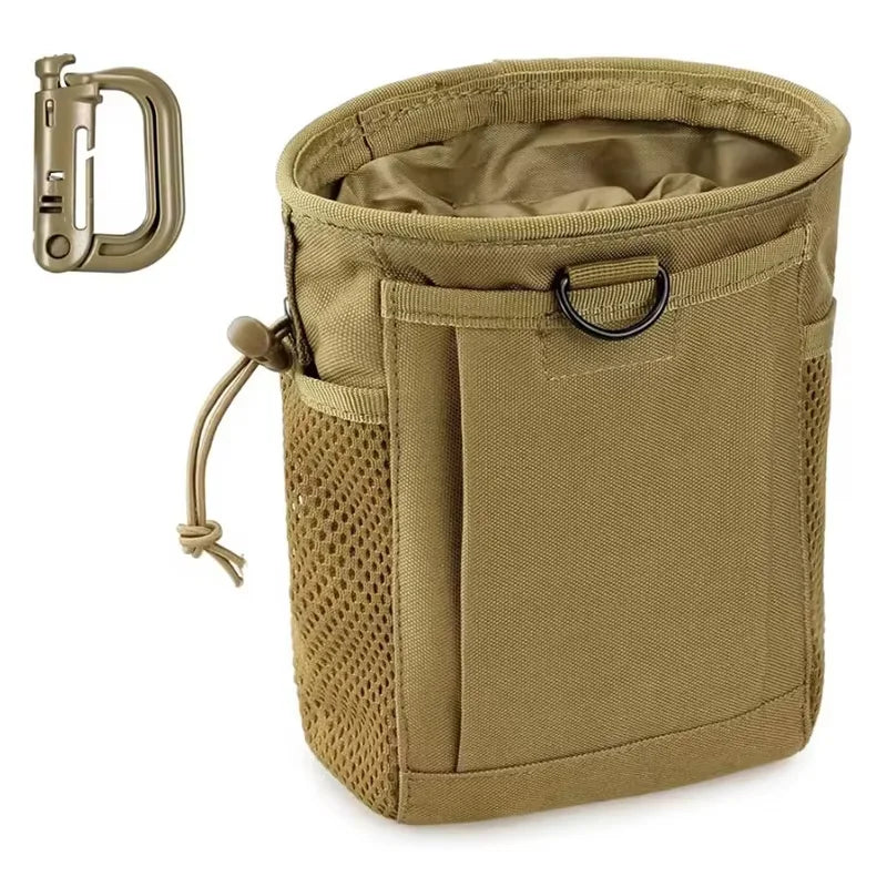 Pochette de décharge Molle, pochette de récupération de magazines de chasse, sac de munitions à cordon de serrage, sac banane de taille, sac étui réglable