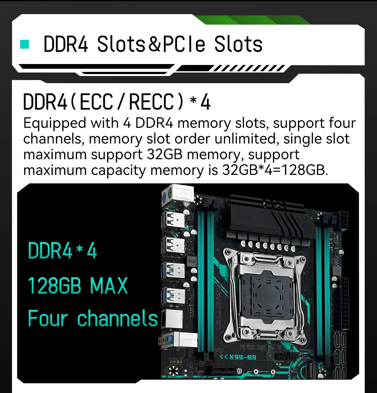 Carte mère MACHINIST X99 B9 LGA2011-3, kit Xeon E5 2650 V4, processeur compatible DDR4 RAM M.2 NVME SATA M-ATX pour ordinateur de jeu