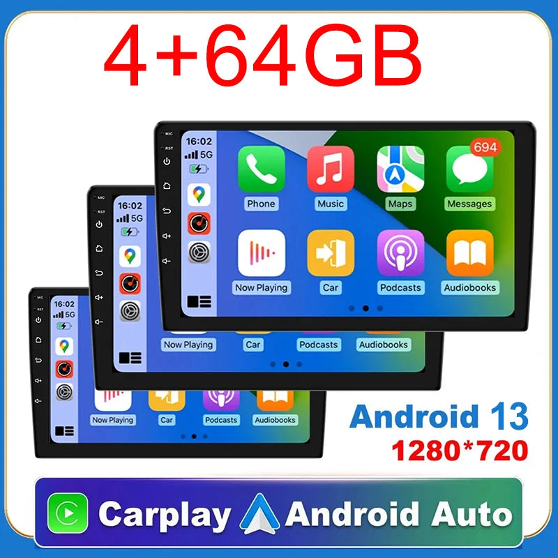 7/9/10 inch Universal Android 13 Car Stereo 64G Android Car Radio 2 Din Car Radio GPS BT Multimedia Center Smart Car Systems