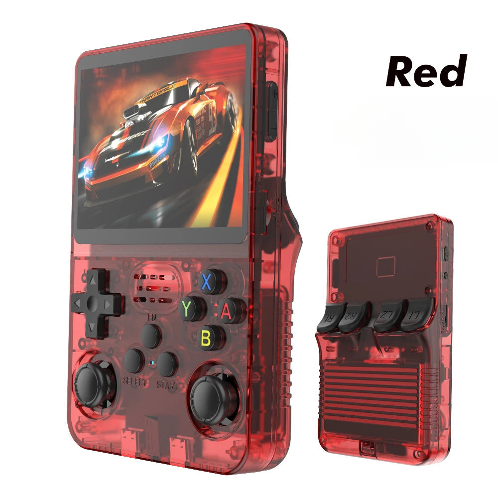 BOYHOM 256G 128G R36S Consola de juegos portátil retro sistema Linux de 3.5 pulgadas IPS reproductor de bolsillo portátil de 64 GB videojuegos regalos para niños