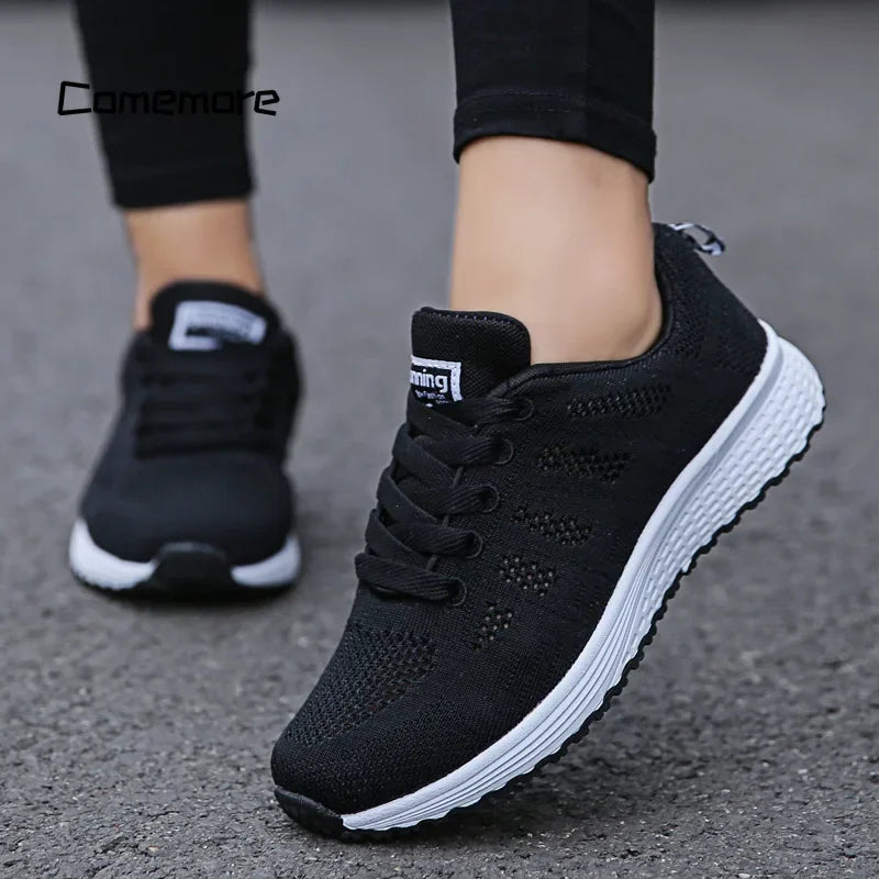 Zapatillas de mujer, zapatillas de moda para mujer, zapatillas deportivas para mujer, zapatos de diseñador, zapatos de mujer blancos, zapatos planos casuales para mujer, zapatillas deportivas