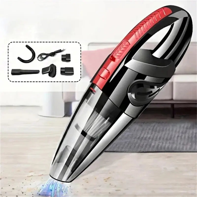 Portable Cordless Car Vacuum Cleaner, Powerful Suction, Rechargeable, Fast Charging, for Car, Home, Pet Hair