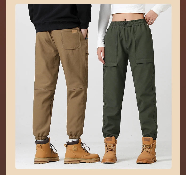 LNGXO hiver épais polaire pantalon hommes femmes imperméable coupe-vent chaud survêtement pantalon unisexe randonnée Camping escalade ski pantalon