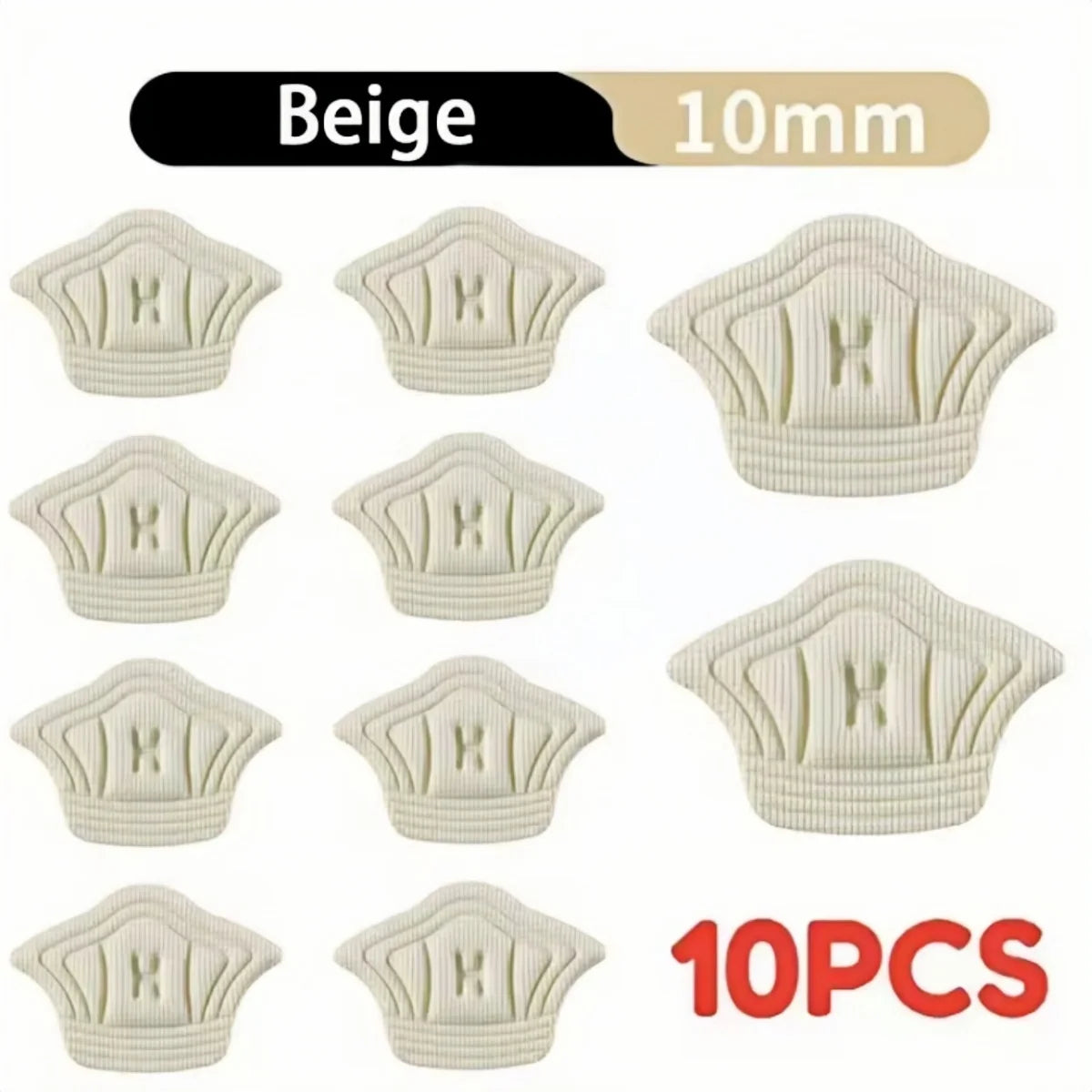 Coussinets de Talon EVA Autocollants — Protection & Ajustement Taille, Lot de 5 Paires