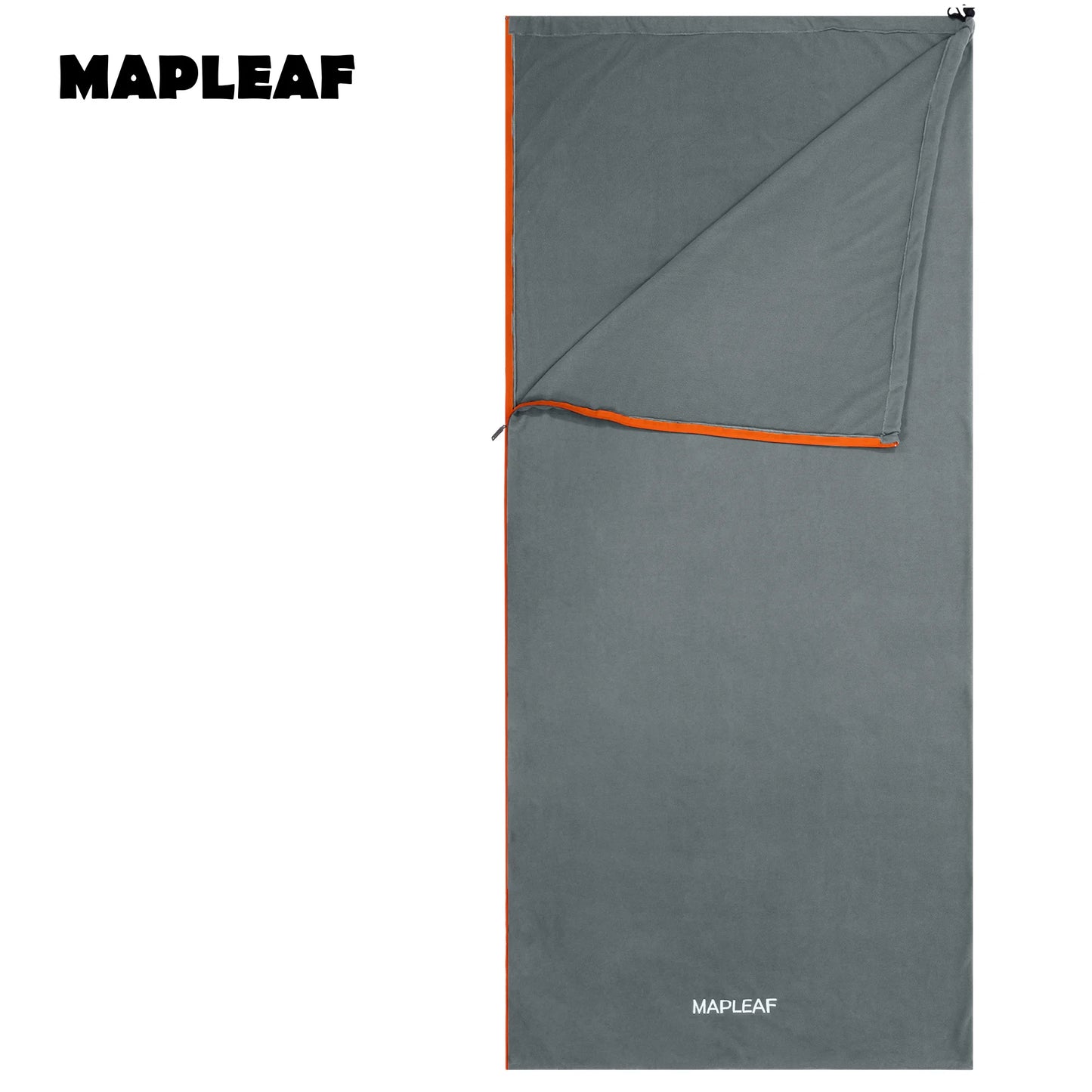 MAPLEAF Doublure de sac de couchage en polaire légère pour l'hiver, drap de sac de couchage, drap de voyage et de camping, doublure de couverture de camping