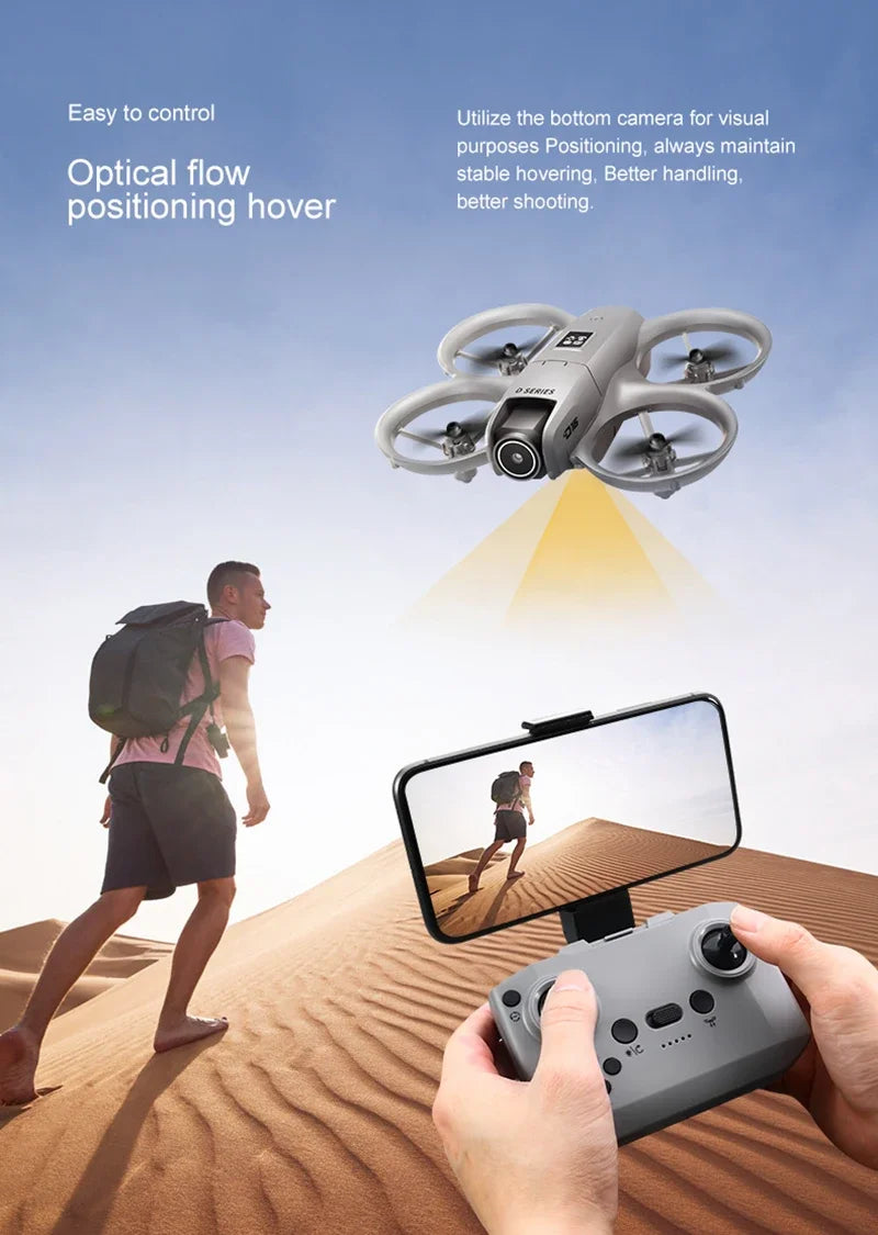 Drone GPS 8K — Double Caméra HD, Évitement Obstacles, Moteur Brushless, Flux Optique
