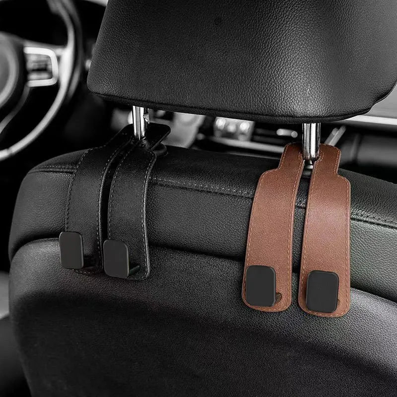 Ganchos para reposacabezas de coche, colgador para bolsos, organizador de respaldo de asiento, clips de sujeción automática, ganchos para coche St