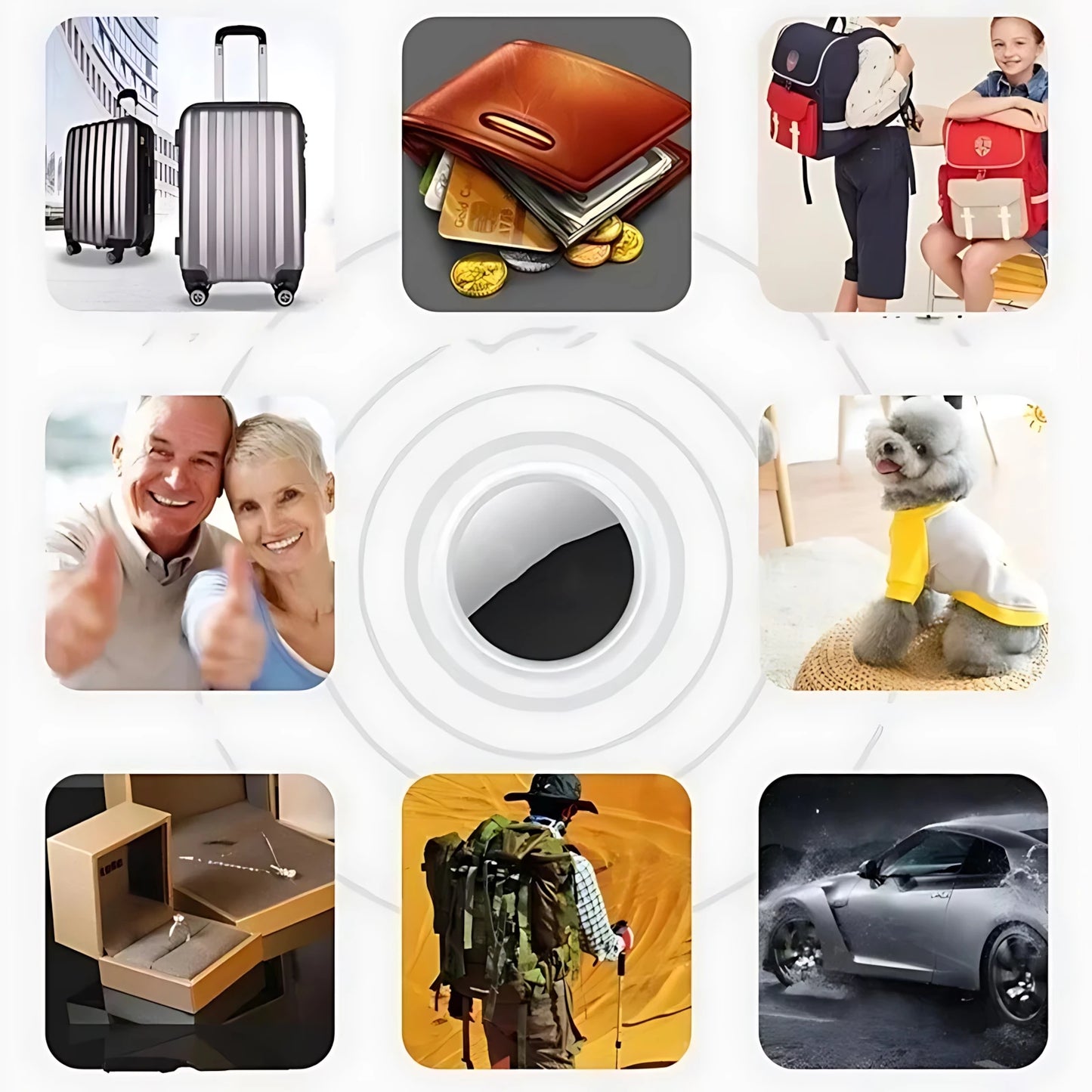 Mini Smart Bluetooth GPS Tracker, works with Android and iOS system, listening tracker, Mini Global Locator, Pet Key Finder