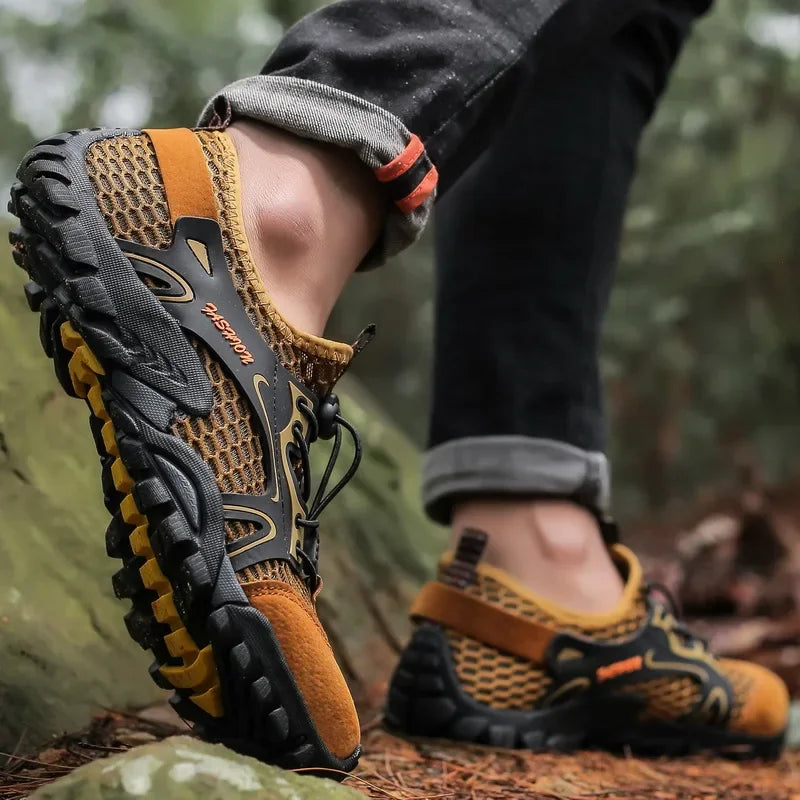 Chaussures de Randonée Homme Maille Respirante — Jogging & Trekking Niveau Pro
