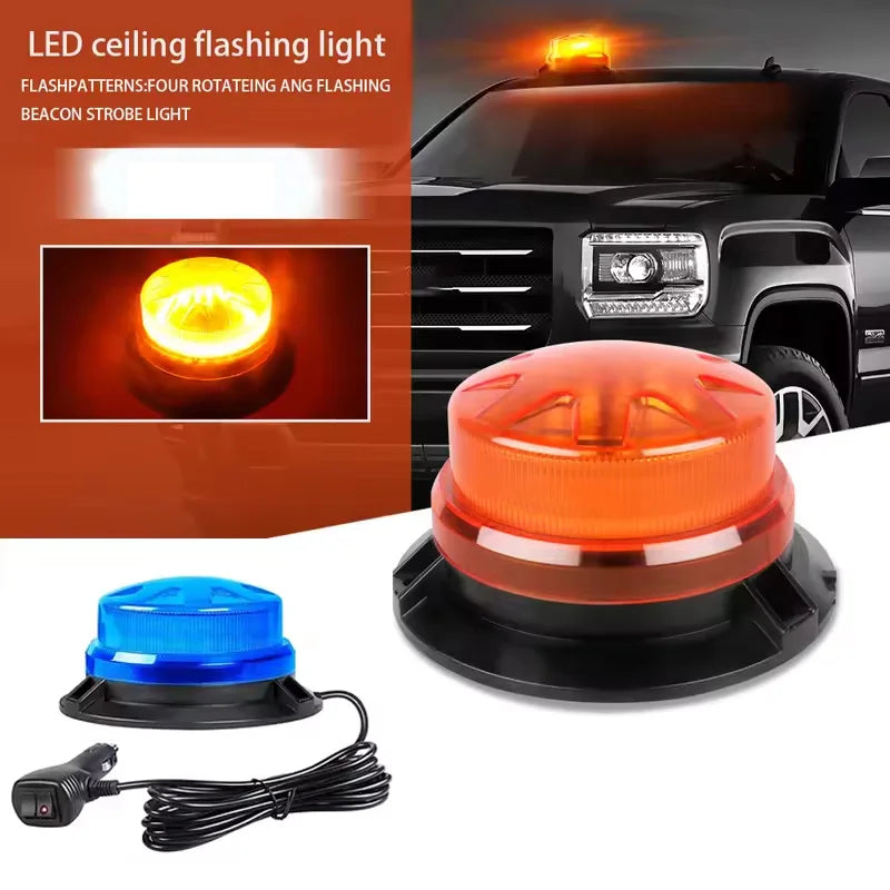 Lumière d'urgence LED pour voiture, clignotante, à induction magnétique, pour accident routier, lumière stroboscopique portable d'avertissement