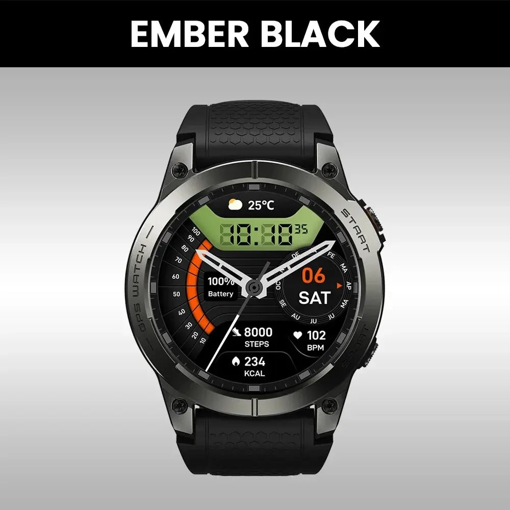 Montre Connectée GPS 1,43" AMOLED — Appels Bluetooth Sport Smartwatch Homme