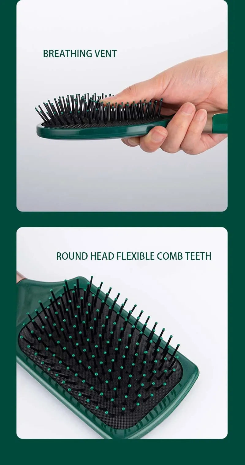 Peigne à coussin d'air ovale antistatique pour massage du cuir chevelu, outil exfoliant pour salon SPA, accessoire professionnel pour le coiffage et les soins capillaires