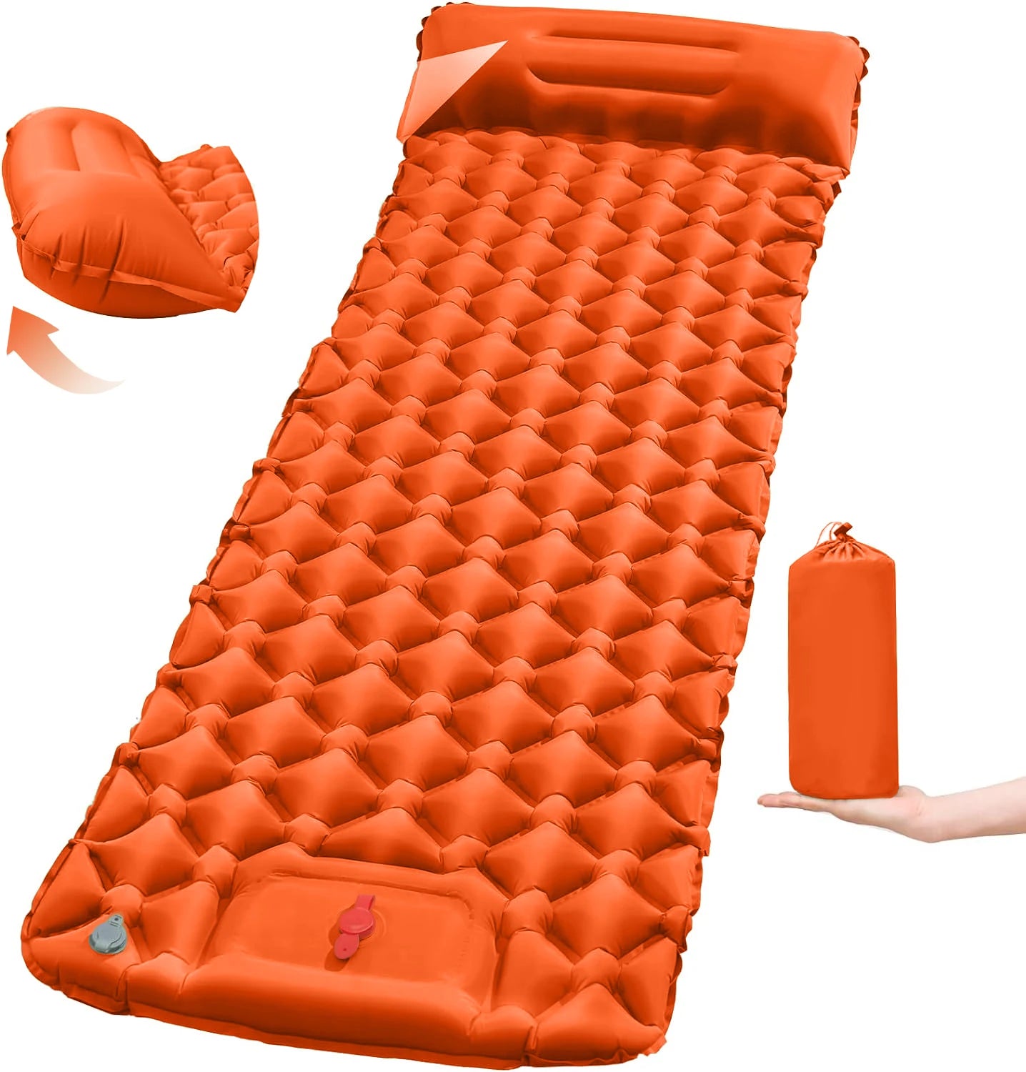 Tapis de couchage pliant pour Camping en plein Air, matelas gonflable de plage avec oreillers, tapis d'air ultraléger pour voyage et randonnée, nouveau