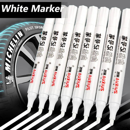 Stylos marqueurs blancs 2.0mm, 1/3/5 pièces, stylo Gel blanc étanche à l'huile, marqueurs de croquis Graffiti, papeterie fournitures scolaires