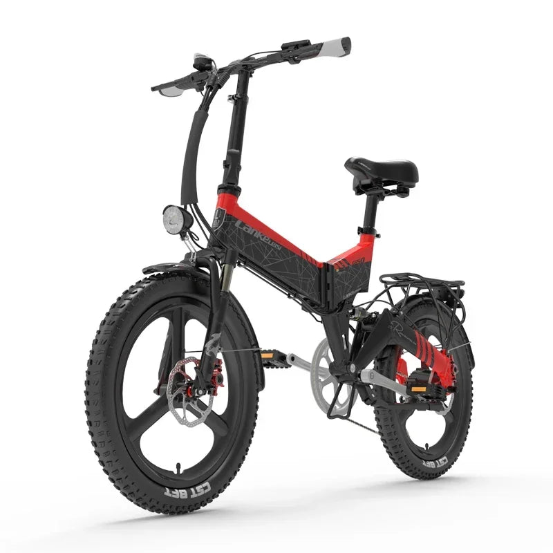 Vélo électrique pliant 20 Pouces — 500W, 48V, 12,8 Ah, batterie lithium, ville, adulte