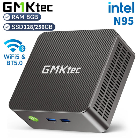 GMKtec G3S Mini PC Intel Alder Lake N95 Windows 11 Pro Mini PC 8GB DDR4 128/256GB PCIe M.2 SSD WiFi 5 BT5.0 ordinateur de bureau