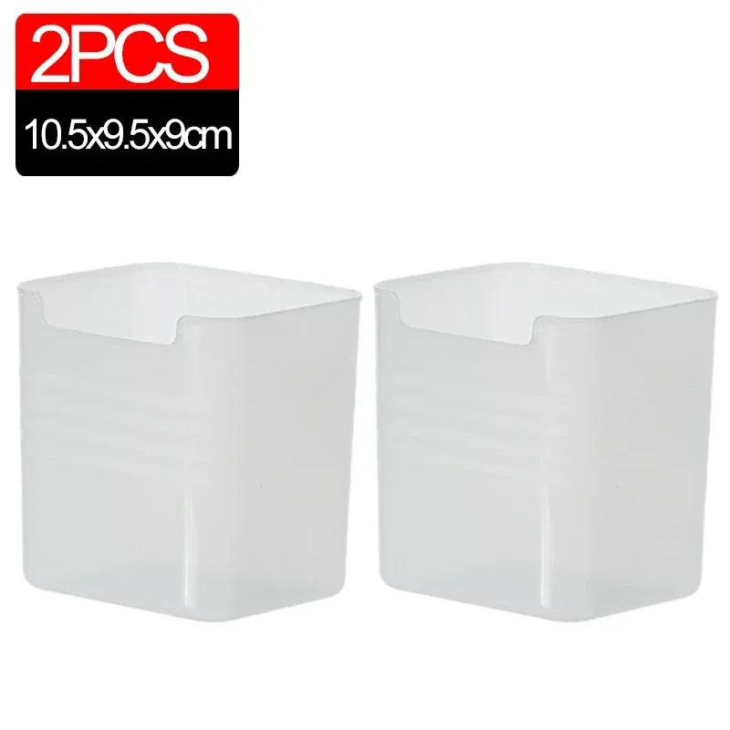 Cajas de almacenamiento para frigorífico, 1/5 piezas, organizador de alimentos frescos, almacenamiento en frío, contenedor de verduras, frutas, especias, recipiente para alimentos, cajas de cocina para el hogar