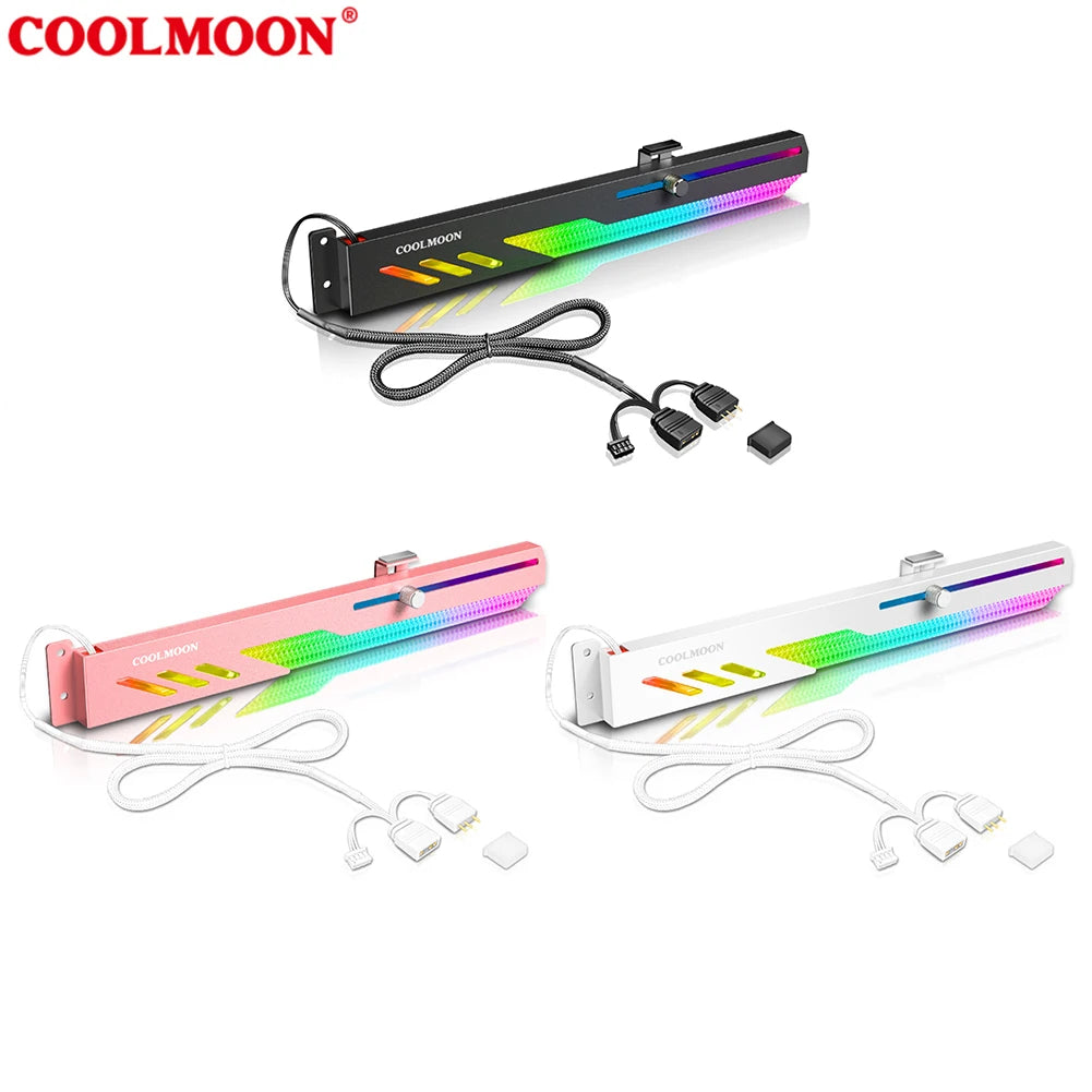 Support de carte vidéo GT8 personnalisé, 5V, 3 broches, ARGB, GPU, VGA, boîtier PC de bureau, accessoires de bricolage