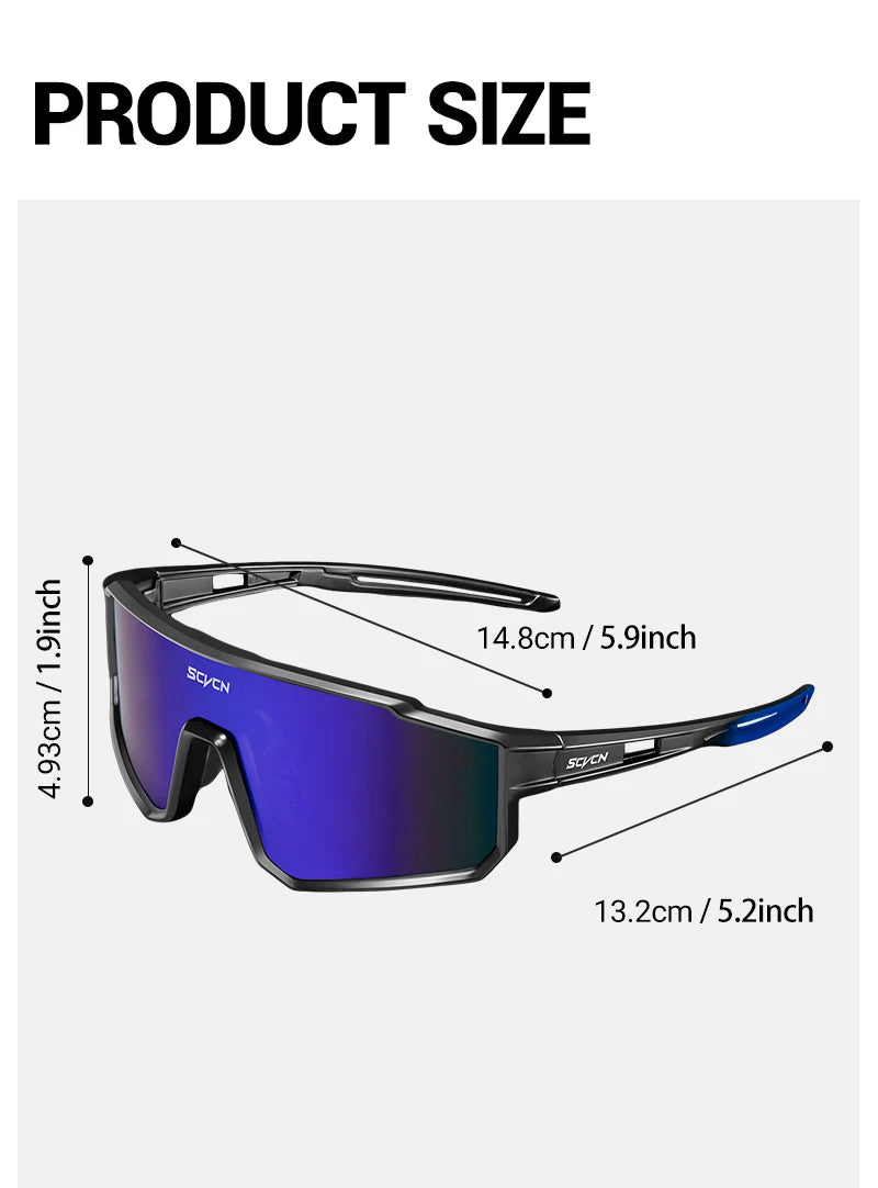 Lunettes de vélo de route et VTT UV400 — sport montagne, protection, hommes et femmes