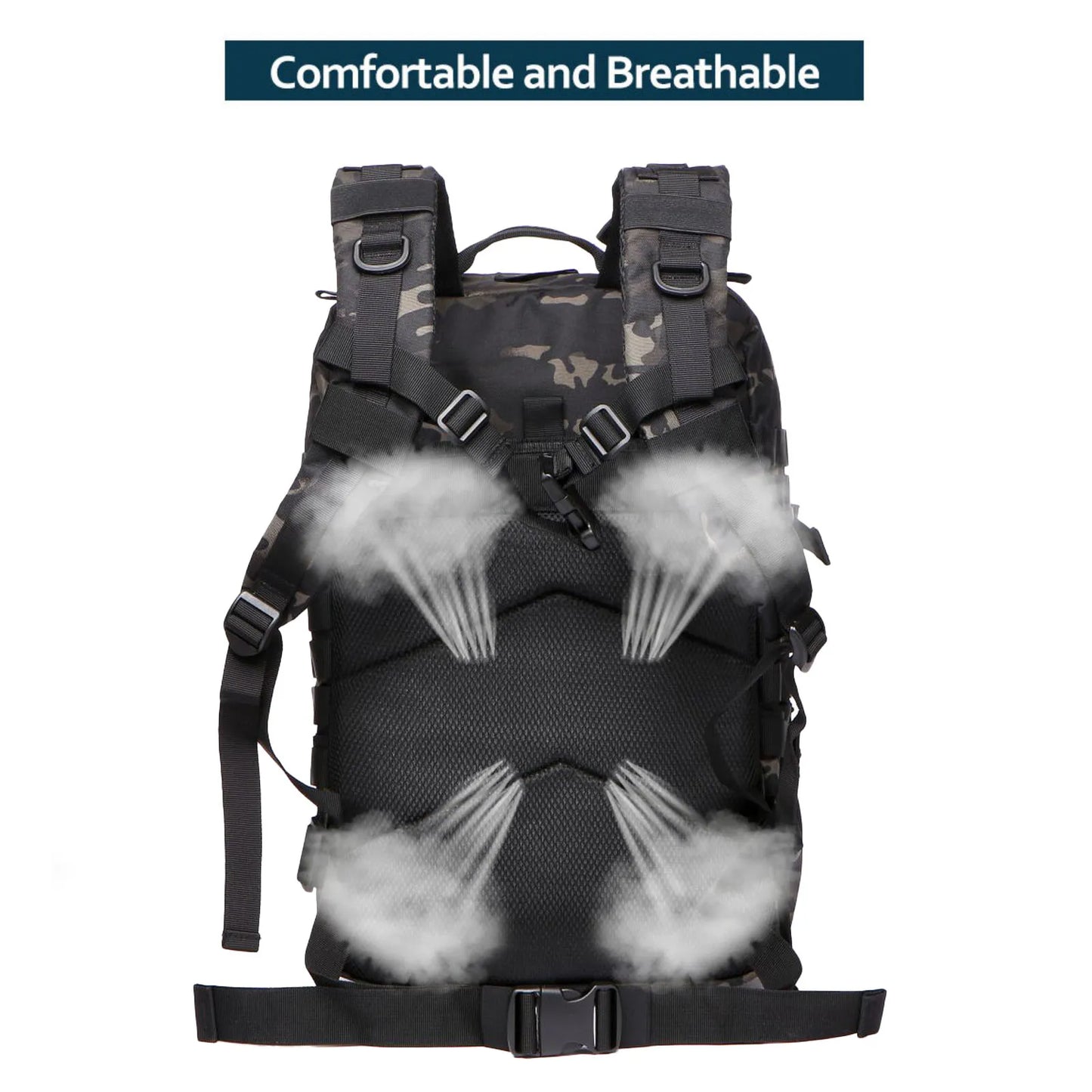 25L/50L robuste en Nylon imperméable à l'eau tactique sport Trekking pêche chasse Camping randonnée sac à dos sacs à dos en plein air