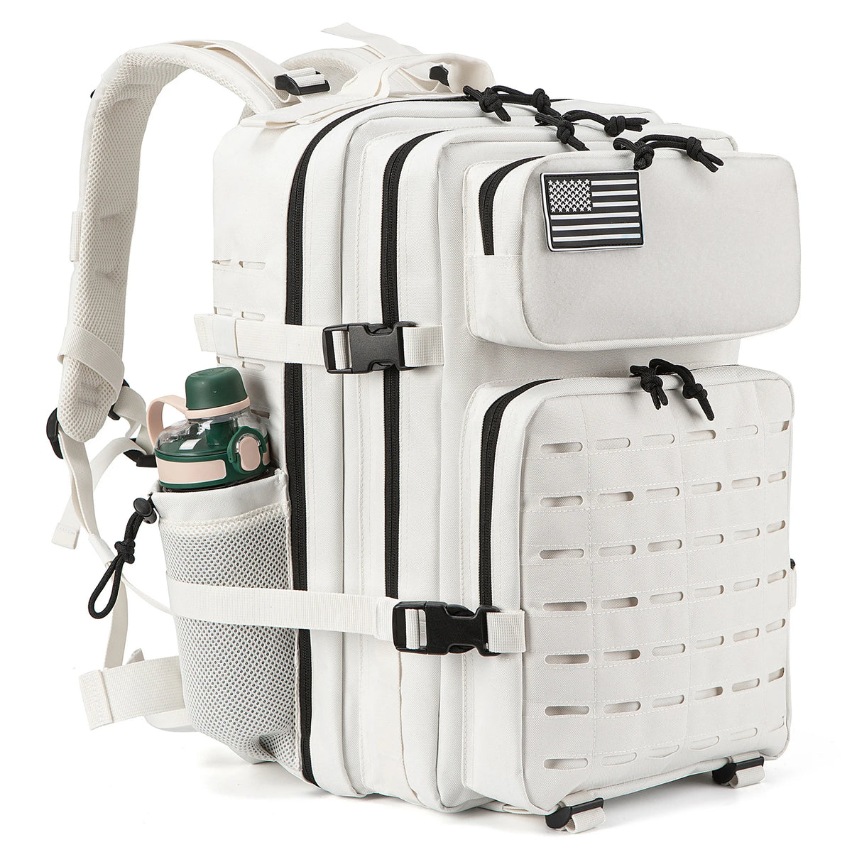 Sac à Dos Tactique Plein Air 25L/45L Homme Femme — Randonnée École Porte-Bouteille